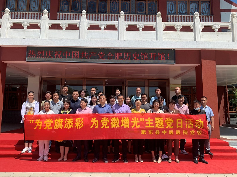 肥東縣中醫(yī)醫(yī)院黨委組織開展 “為黨旗添彩 為黨徽增光”主題黨日活動